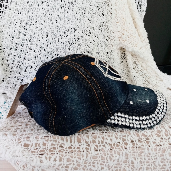 Denim and Rhinestone Hat - Picture 3 of 6